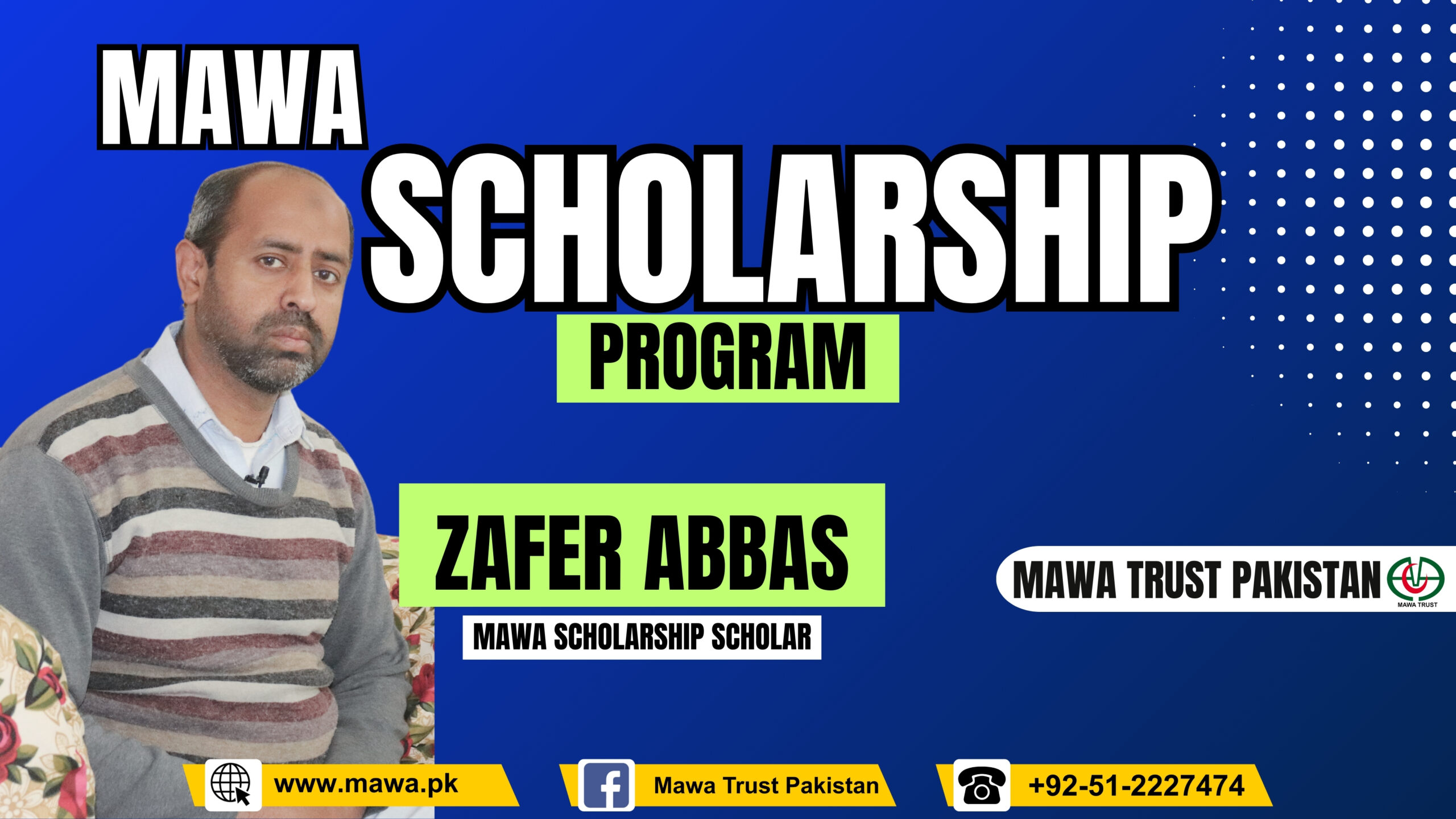 MAWA SCHOLARSHIP PROGRAM – MAWA Trust Pakistan
